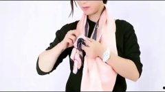 方巾的各种围法视频